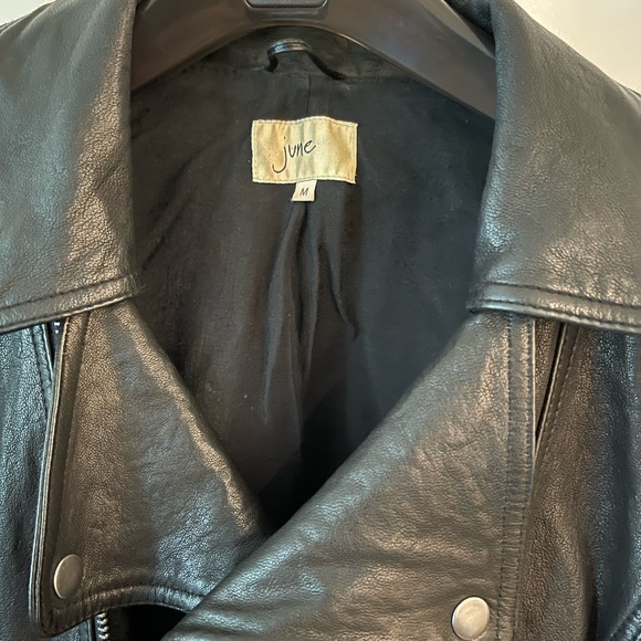 Black leather jacket by June - Picture 3 of 3